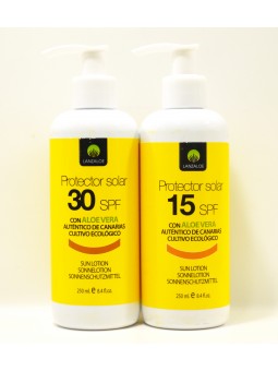 Lanzaloe Sunscreen FPS 15 and FPS 30 250ml