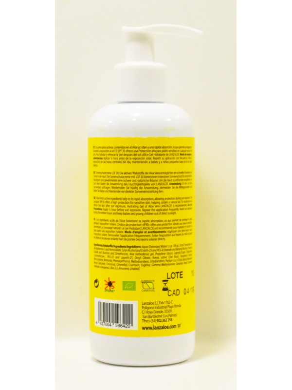 Lanzaloe Sunscreen FPS 15 and FPS 30 250ml