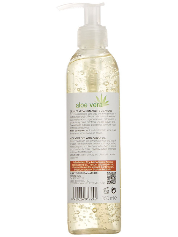 Cosmonatura 100% Aloe Vera Gel + Argan Oil 250 ml