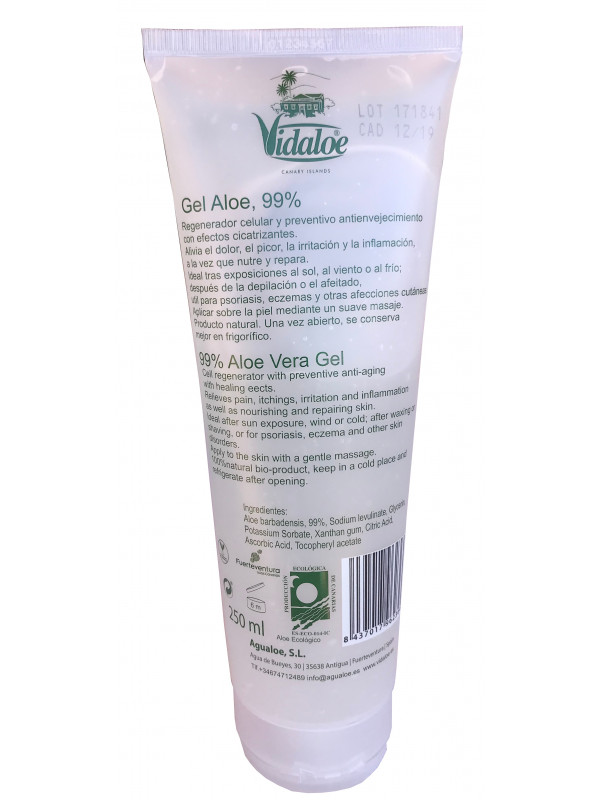 Vidaloe Aloe Vera Gel 99% 250ml